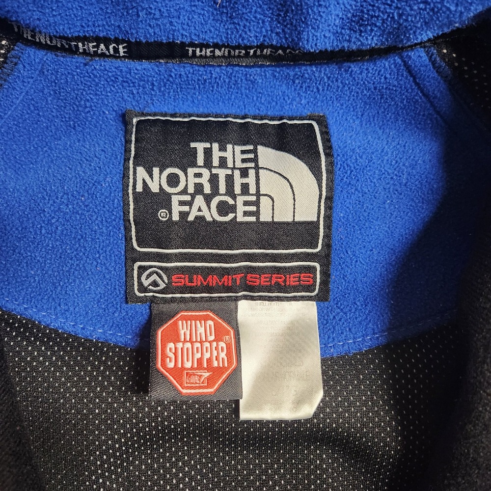The North Face Summit Series Windstopper Fleece Jacket Mens Blue Black Full Zip - Picture 4 of 10